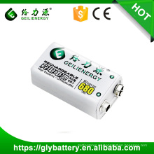 Fuente de alimentación para 680mah 9v Li ion recargable